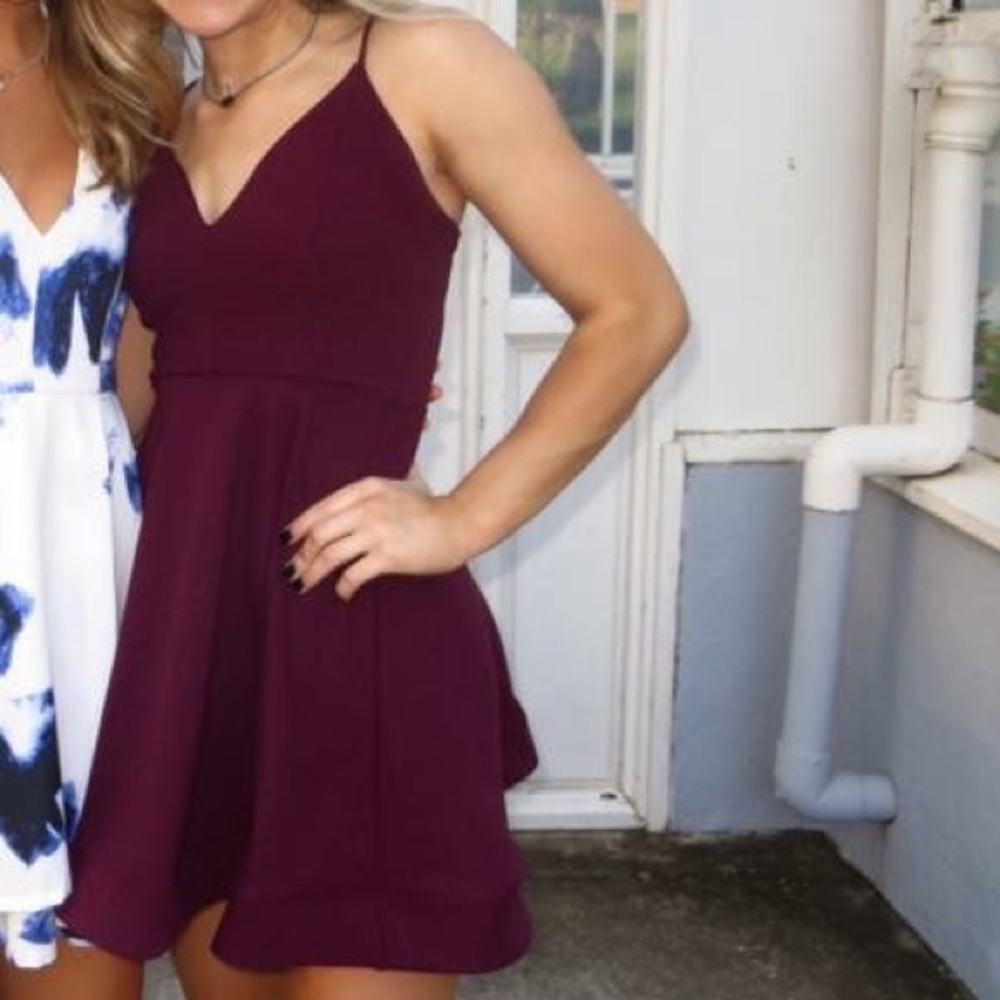 Maroon dress